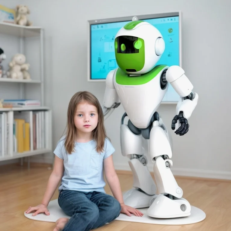 Kind nutzt KI-Gerät mit Eltern